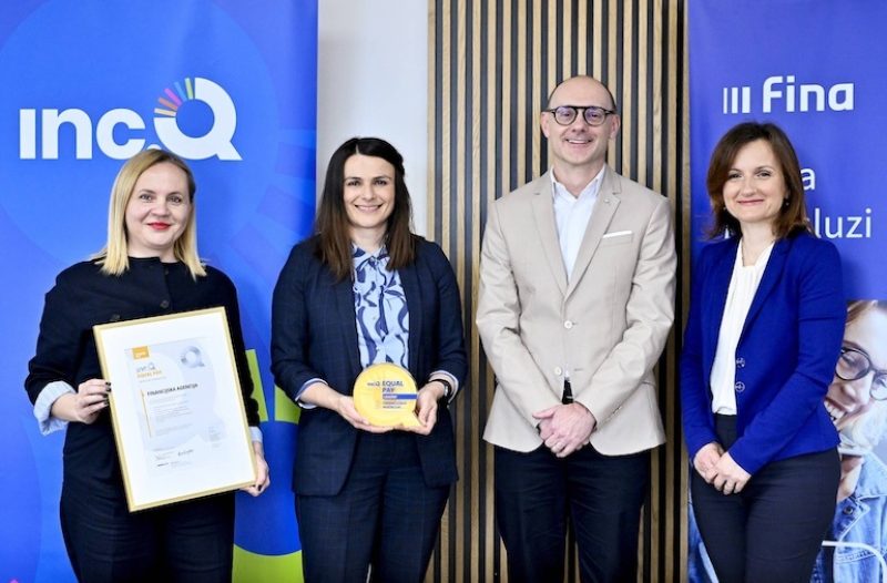 Vrgorac - grad-vrgorac.net - Fina je prva financijska institucija u Hrvatskoj s Inc.Q certifikatom za jednakost plaća