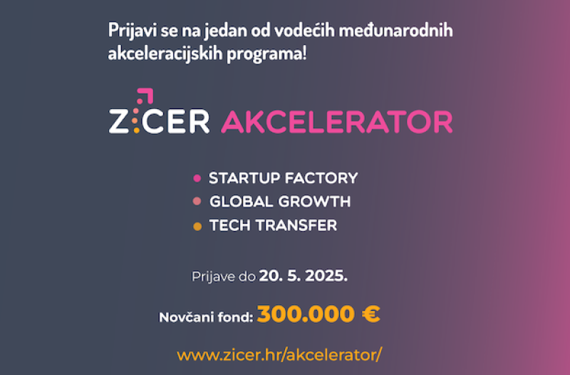Vrgorac - grad-vrgorac.net - Otvorene su prijave za ZICER-ove nove akceleracijske programe, a startupove čeka više od  300.000 eura!