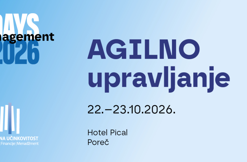 Vrgorac - grad-vrgorac.net - MANAGEMENT DAYS 2026 Agilno upravljanje 22.-23.10.2026., Hotel Pical Poreč
