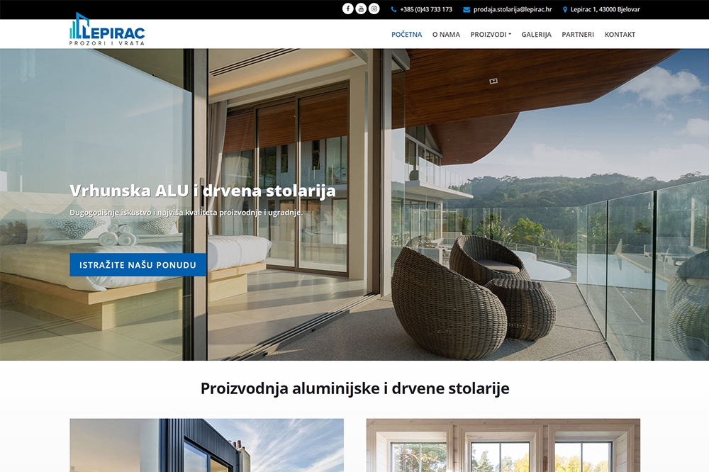 Vrgorac - grad-vrgorac.net - Tvrtke - Lepirac prozori i vrata